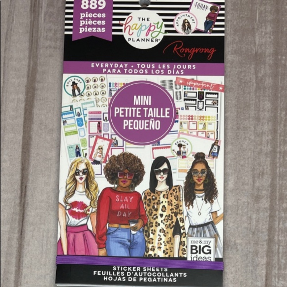 The Happy Planner Me & My Big Ideas Rongrong Everyday Sticker Pack 889 Pieces